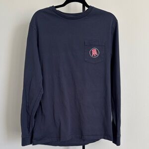Vineyard Vines Classic Navy Long Sleeve Tee
